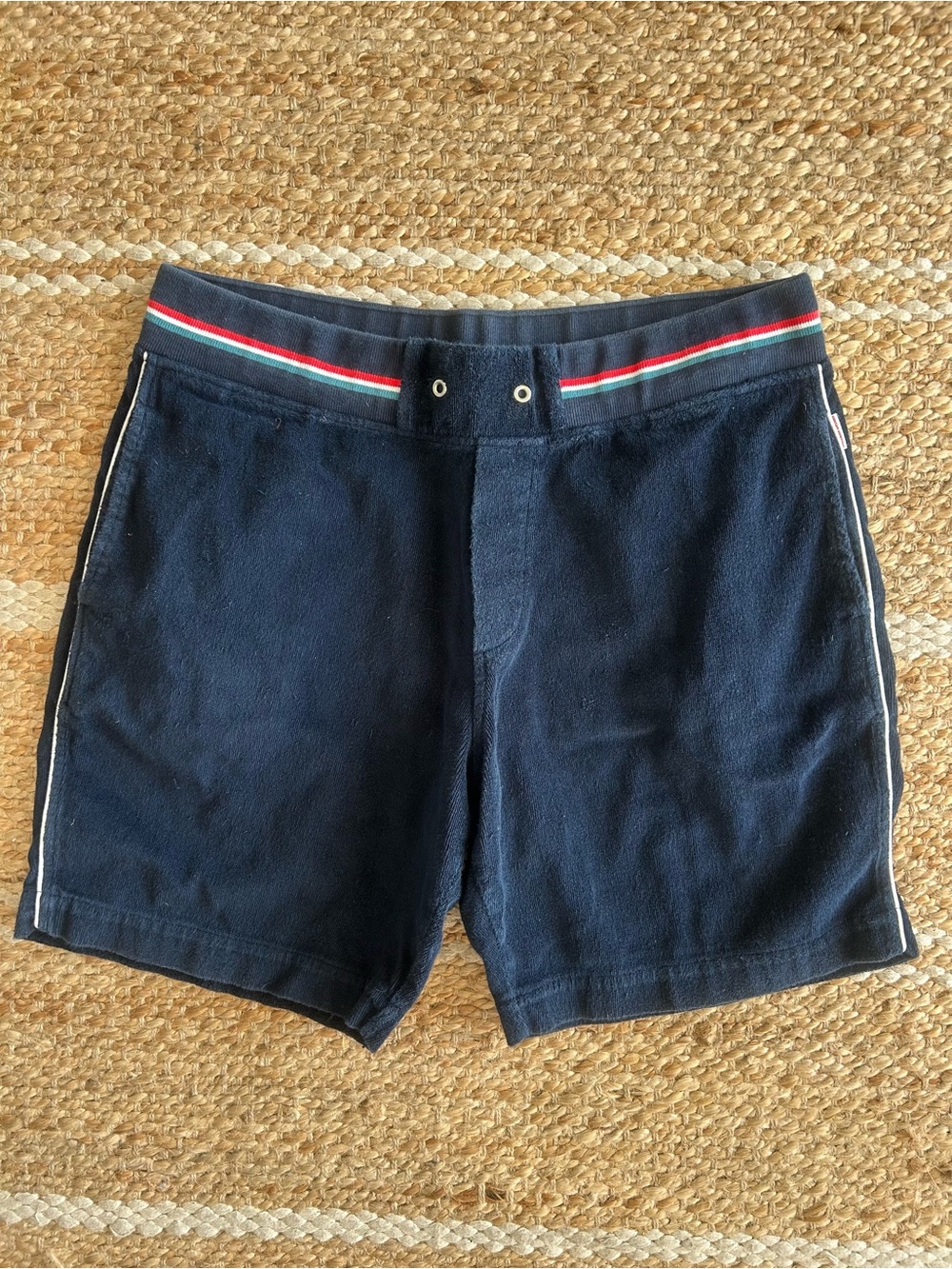 Orlebar Brown Afador Toweling Shorts Navy